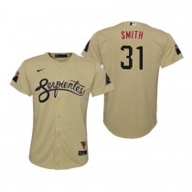 Men's Arizona Diamondbacks Caleb Smith Gold Serpientes City Connect Jersey