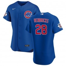 Men's Chicago Cubs 28 Kyle Hendricks Royal Alternate Authentic Jersey