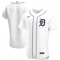 Men's Detroit Tigers White Home Replica Team Jersey