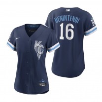 Women's Kansas City Royals Andrew Benintendi Navy 2022 City Connect Game Jersey