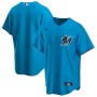 Men's Miami Marlins Blue Alternate Replica Team Jersey