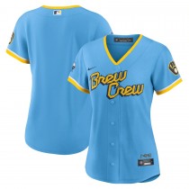 Women's Milwaukee Brewers Powder Blue 2022 City Connect Replica Team Jersey