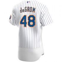 Men's New York Mets 48 Jacob deGrom White Home Player Jersey