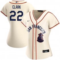 Women's San Francisco Giants Jack Clark Sea Lions Throwback 1946 Home Cream Jersey