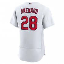 Men's St. Louis Cardinals 28 Nolan Arenado White Home Authentic Player Jersey