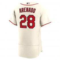 Men's St. Louis Cardinals 28 Nolan Arenado Cream Alternate Authentic Player Jersey