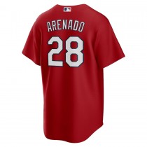 Men's St. Louis Cardinals 28 Nolan Arenado Red Alternate Replica Player Jersey