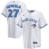 Men's Toronto Blue Jays 27 Vladimir Guerrero Jr. White Home Replica Player Name Jersey