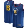 Men's Denver Nuggets 15 Nikola Jokic Blue Swingman Jersey - Statement Edition