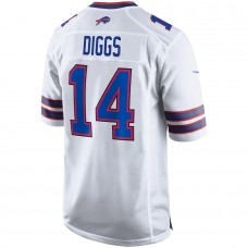 Men's Buffalo Bills 14 Stefon Diggs White Game Player Jersey