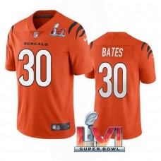 Men's Cincinnati Bengals 30 Jessie Bates Orange Vapor Limited Stitched Jersey