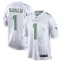 Men's Miami Dolphins 1 Tua Tagovailoa White Game Jersey