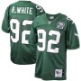 Men's Philadelphia Eagles 92 Reggie White Mitchell & Ness Green 1992 Authentic Throwback Jersey