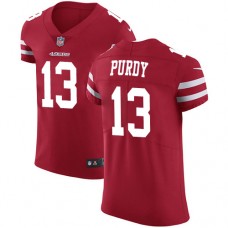 Nike 49ers #13 Brock Purdy Red Team Color Men's Stitched NFL Vapor Untouchable Elite Jersey