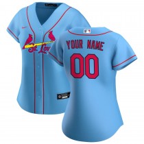 Women's St. Louis Cardinals Nike Blue Alternate Replica Custom Jersey